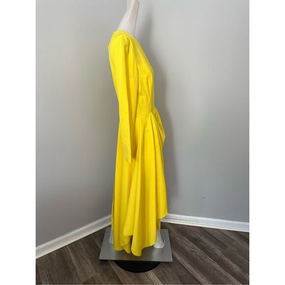 Alexander McQueen Long-Sleeved Draped Midi-Dress - Picture 8 of 11